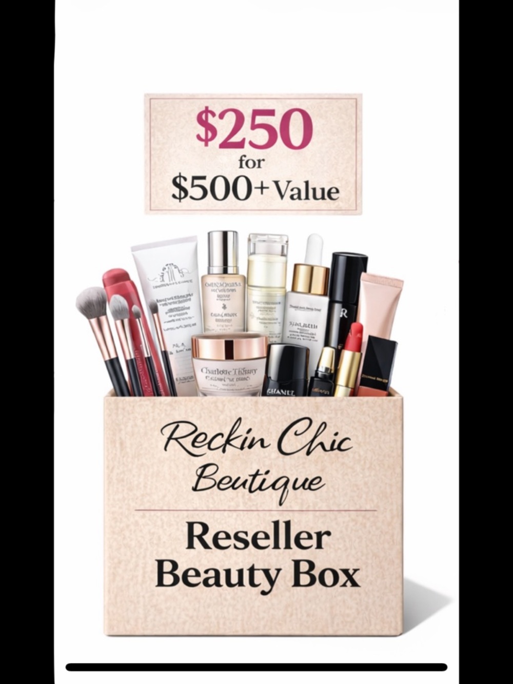 Reseller Beauty Box - Mixed Makeup & Skincare Set $250 for over $500 value